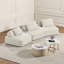 Ensemble de canapé modulaire surdimensionné de 139 po avec dossiers amovibles en chenille moelleuse, beige-722484575