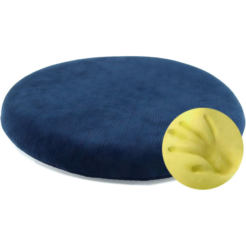 Coussin de siège en mousse à mémoire de forme antidérapant pour coussin de chaise rond 13 po