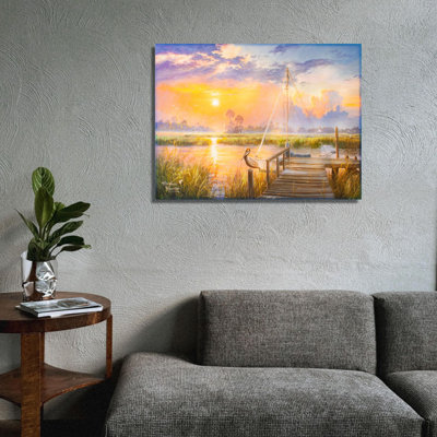 Art mural 18 po x 24 po Inlet Solitude