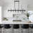 8 - Light Dimmable Industrial Kitchen Island Linear Chandelier for Pool Table Dining Room-430712879-433209134