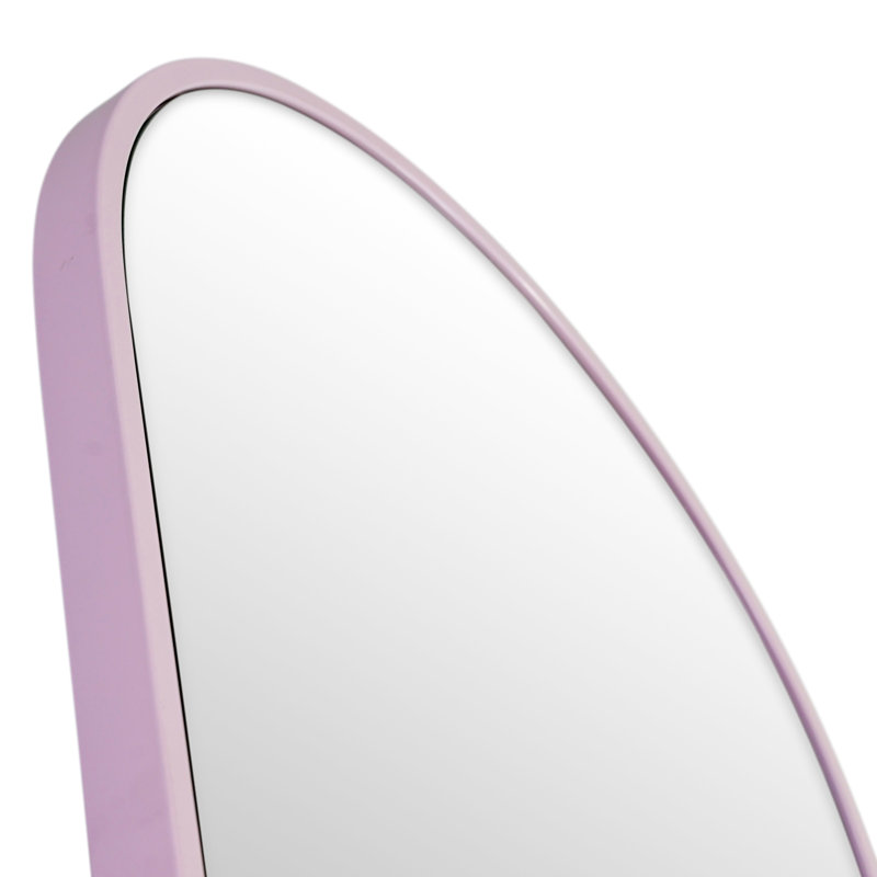 Kira Metal Mirror, Pink, 67" x 24"