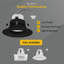 Paquet de 12 ampoules encastrées DEL MR16 12V NUWATT noir, rénovation de 4 pouces, 5CCT sélectionnable 2700K / 3000K / 3500K / 4000K / 5000K 660LM 10W à intensité variable, MR16 GU5.3 ampoule DEL à faible tension pouvant éclairer un halogène de 75