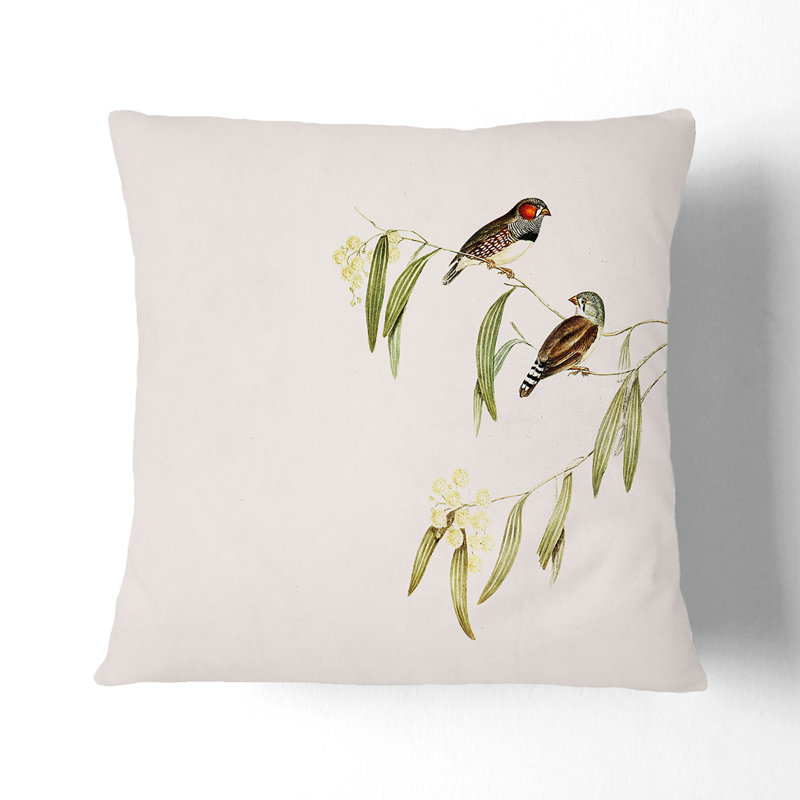 Floral Square Cushion, 55cm H x 55cm W x 20cm D