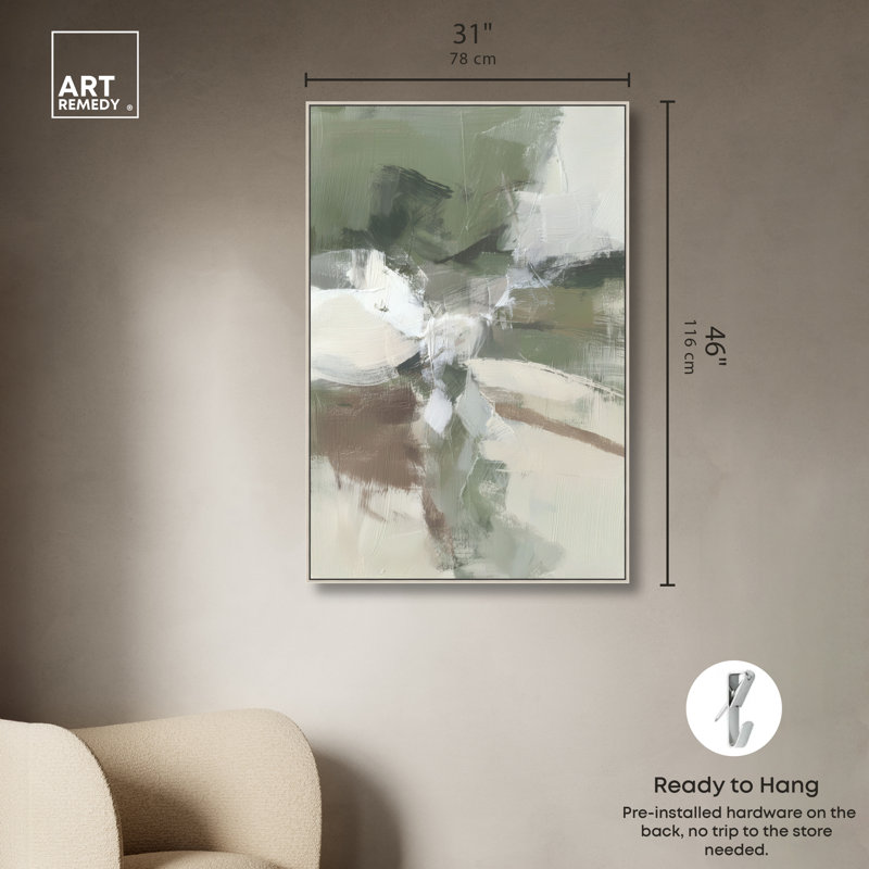 "Dusty Trail IV", reproduction d'art sur toile encadrée par Art Remedy, cadre argenté, 30 x 45, 46"H x 31"W, Silver Frame