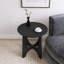 Table basse noire en bois-563889168
