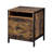 Juvanth 2-Drawer Nightstand in Rustic Oak and Black
