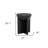 20" Black Solid Wood Round Pedestal End Table