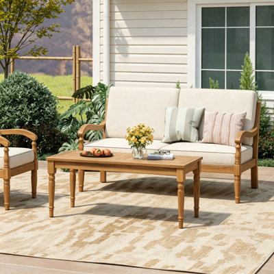 Acacia Coffee Table, Modern Coffee Table, Wood Coffee Table, Rectangle Coffee Table