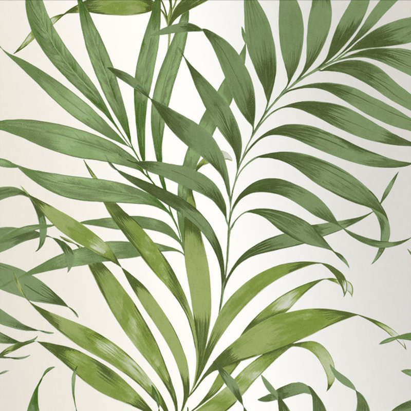 Yasuni Floral Metallic Wallpaper Roll, Lush Green