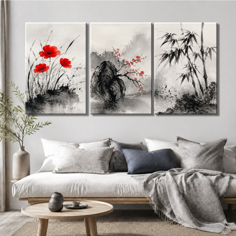 Impression sur toile 3 panneaux, 24 * 36 pouces * 3