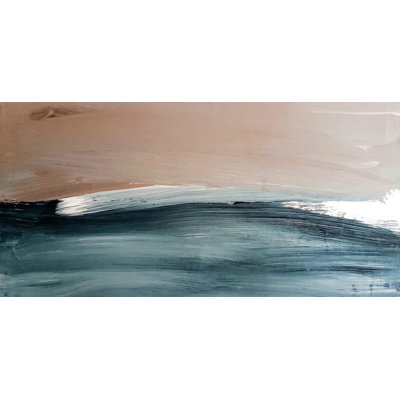 Coastal Abstract Wave Wall Mural