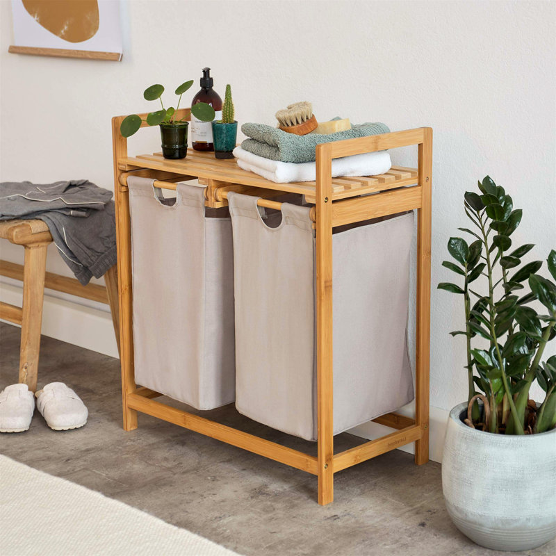 Laundry Sorter with Handles, Grey