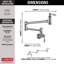 Robinet de cuisine traditionnel en nickel brossé, robinet de cuisine à fixation murale, acier inoxydable arctique-14762822