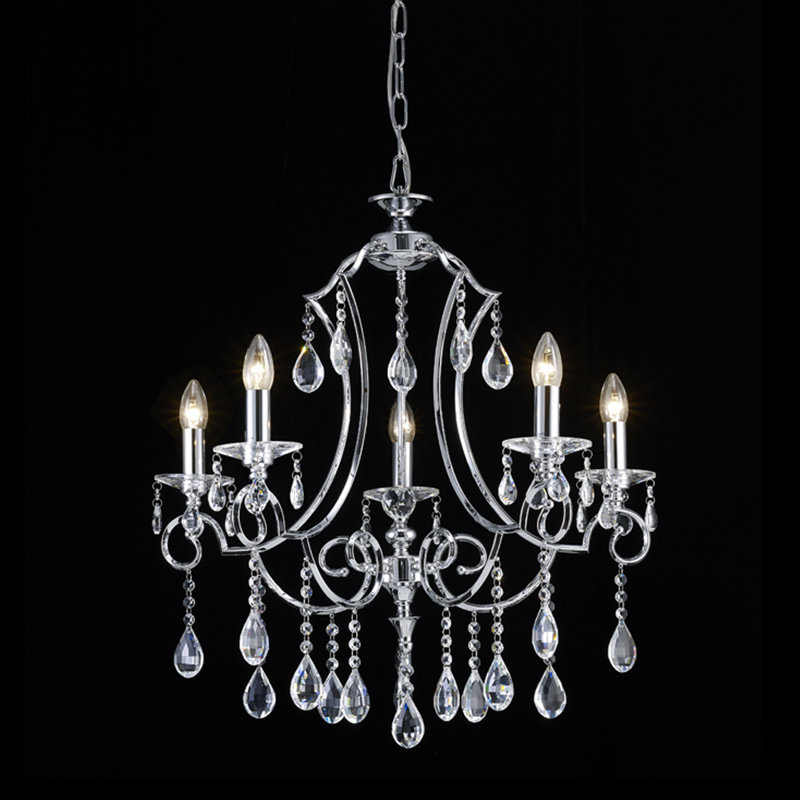 Washam 5 - Light Candle Style Chandelier