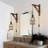 Farmhouse Plug in Wall Sconces Set of 2,Wood Brackets with 98-inch Cords