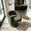 Fauteuil demi-tonneau, fauteuil d'appoint pivotant