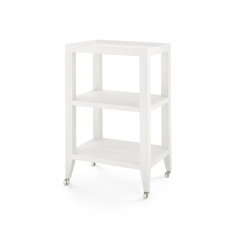 Martin Solid Wood End Table, Platinum Shimmer