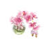 Orchids Arranged With Vines In A Clear Glass Bubble Bowl