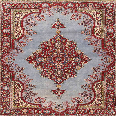Tapis traditionnel mehroon/noir/bleu Meka