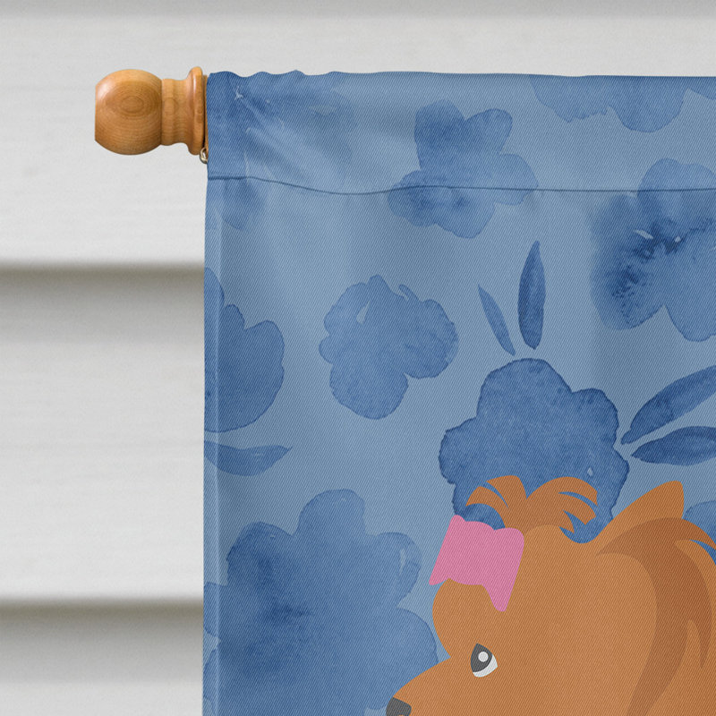 Caniche en polyester à 2 côtés 40 x 28 po standard welcome drapeau maison, Yorkshire terrier 2