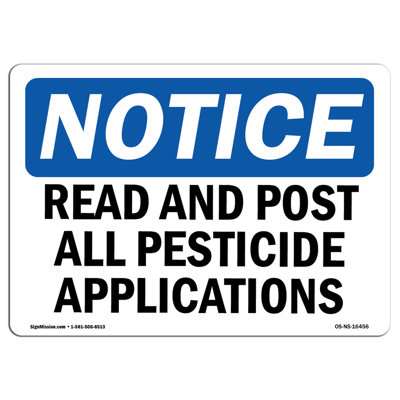 Record And Post All Pesticide Applications Aluminum Sign 12 x 18