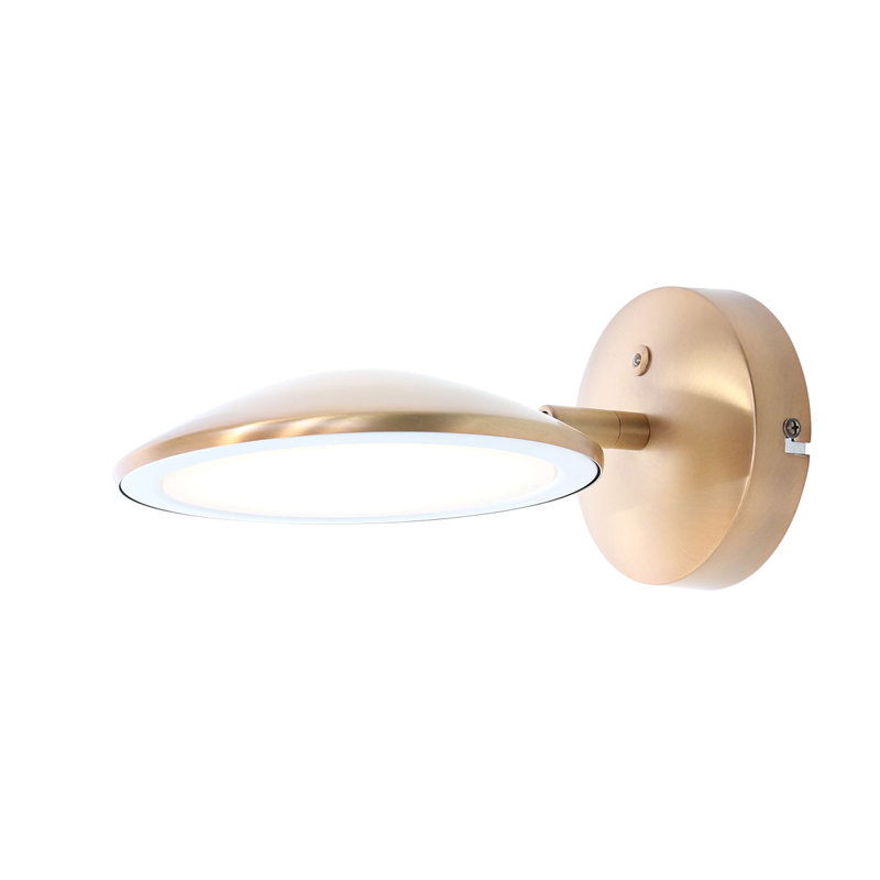 Sloat Steel LED Plug-in Spotlight, Brass