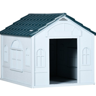 Puppy Kennel For Medium Small Dogs - Blue, Water-, Effortless Construction Process Waterproof, Cute Window, Quick Setup