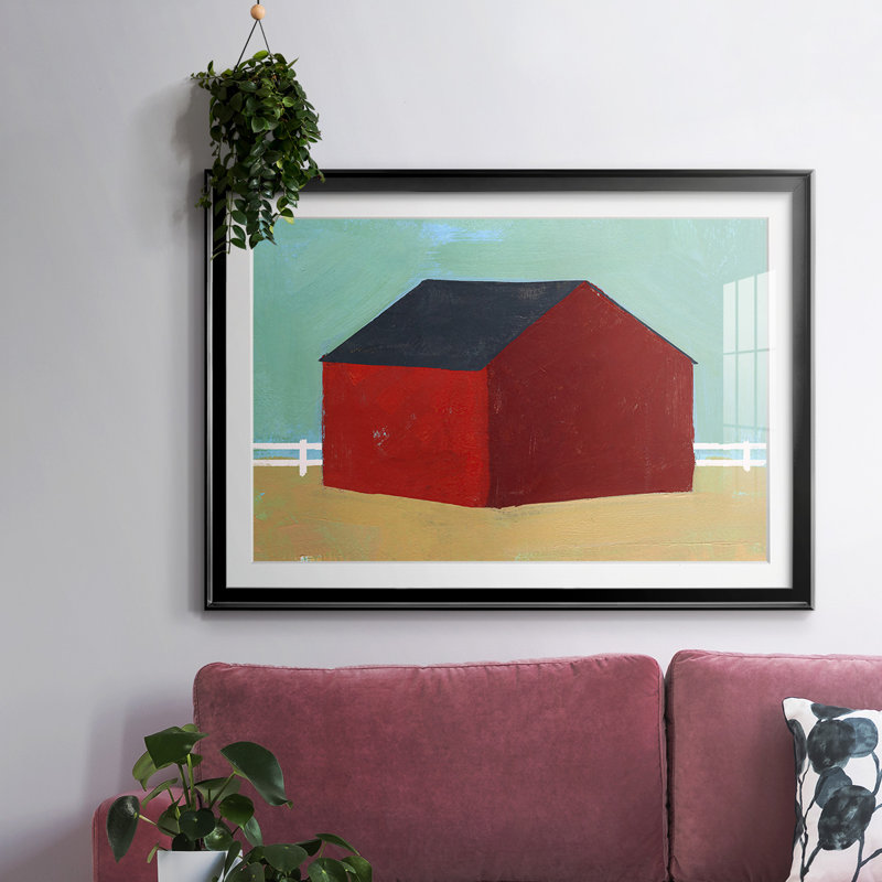 Big Red One III, impression sur papier encadrée, Noir, H 15 po x l 21 po x P 1,5 po