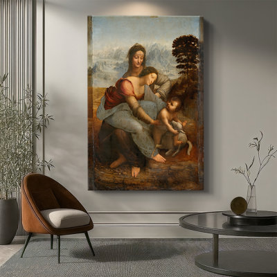 The Virgin and Child with Saint Anne -Gallery Wrapped Canvas by Leonardo da Vinci