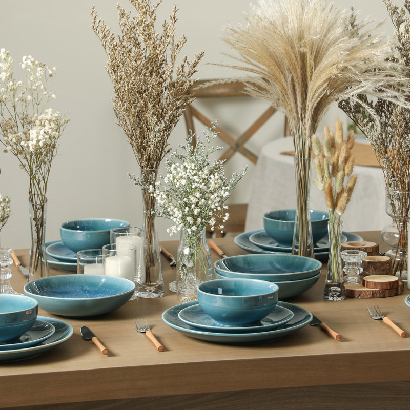 Service de table 32 pièces Stone Lain Riley, Bleu