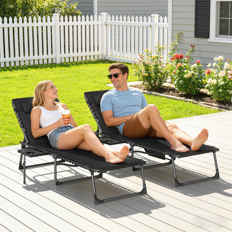 Sun Lounger, Black