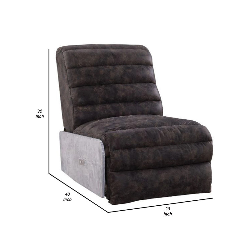 Faux Leather Power Recliner