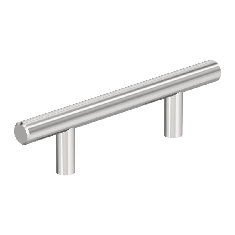Poignée d'armoire en chrome poli de centre à centre de 3 pouces (76 mm) - paquet de 25, 3", Chrome poli
