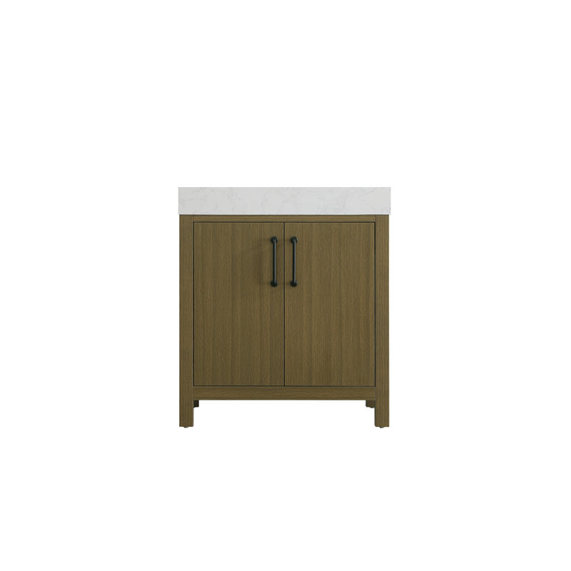 30 inch Single Bathroom Vanity_Traditional_VF60630, Chestnut Brown