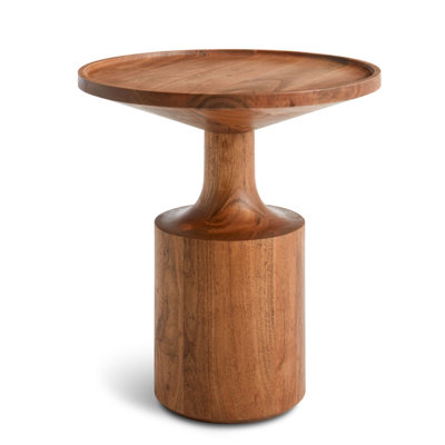 Turn Solid Wood Tray Top End Table