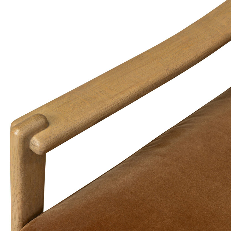 Barwin Armchair Chair with Ottoman, Surrey Ochre
