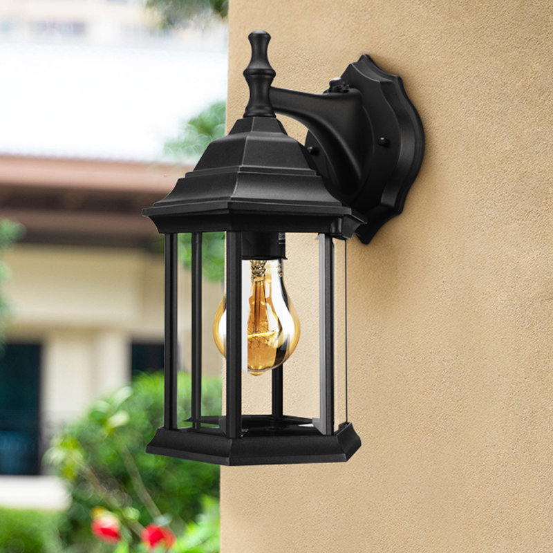 Lanterne murale Depace Dusk to Dawn Sensor, lumière de porche d'extérieur, compatible avec les ampoules E26