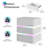 3-Drawer Nightstand With Charging Station And Motion Sensor Rgb Light, Curved Profile Design, No Assembly Required-928157978