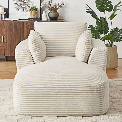 Chaise longue rembourrée