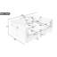Lit sectionnel de 220 cm (86,6 po) avec agencement modulaire en U et en L, mobile, deux portes, tissu chenille doux pour des moments conviviaux à la maison.-2122485868-2122485870