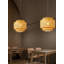 Lustre en abat-jour tissé en bambou naturel Wabi-Sabi-1682663757