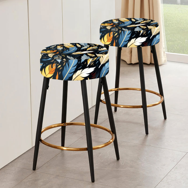 Everitt - Ensemble de 2 tabourets de bar abstraits