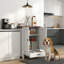 Armoire de rangement pour chien, poste d'alimentation pour animaux, armoire d'appoint