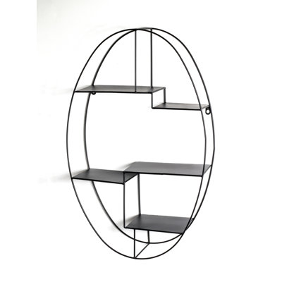 Tolentino 5 Piece Oval Metal Accent Shelf