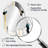 Abstract Transitional Shapes III - White Oval Wall Mirror Decor-1605934309
