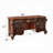 Gerasim Vanity Desk with Scrolled Poster Legs, 7 Drawers, Cherry Brown-1670480242
