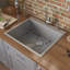 Tirana 25" L x 22" W Drop-In Kitchen Sink with Basket Strainer