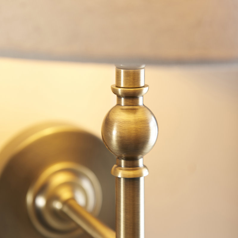 Welby Steel Armed Sconce, Gold