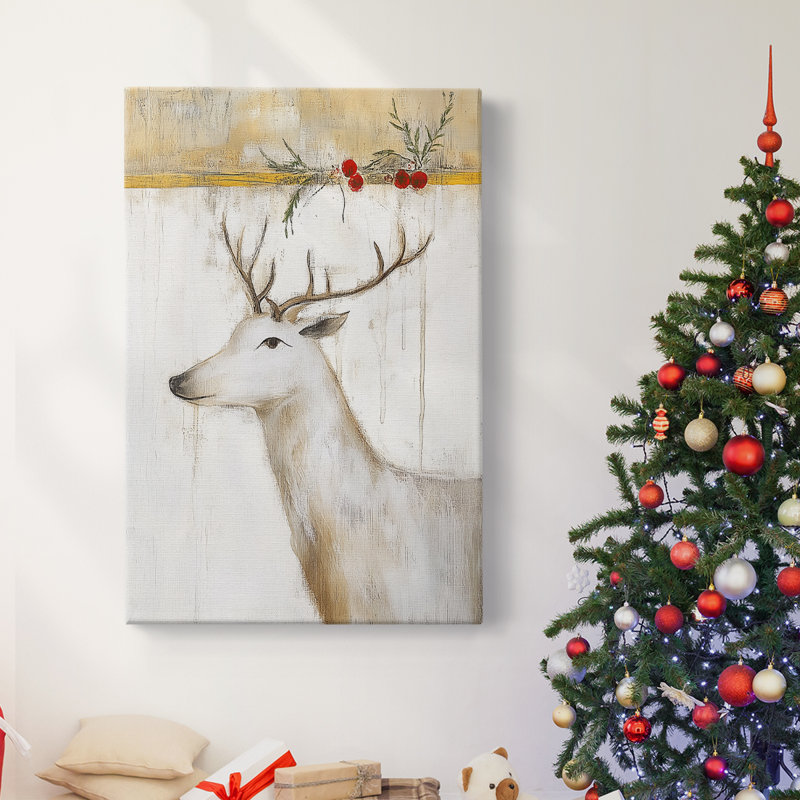 Art des Fêtes de Noël - Toile tendue avec châssis DCCXLV III, H 18 po x l 12 po