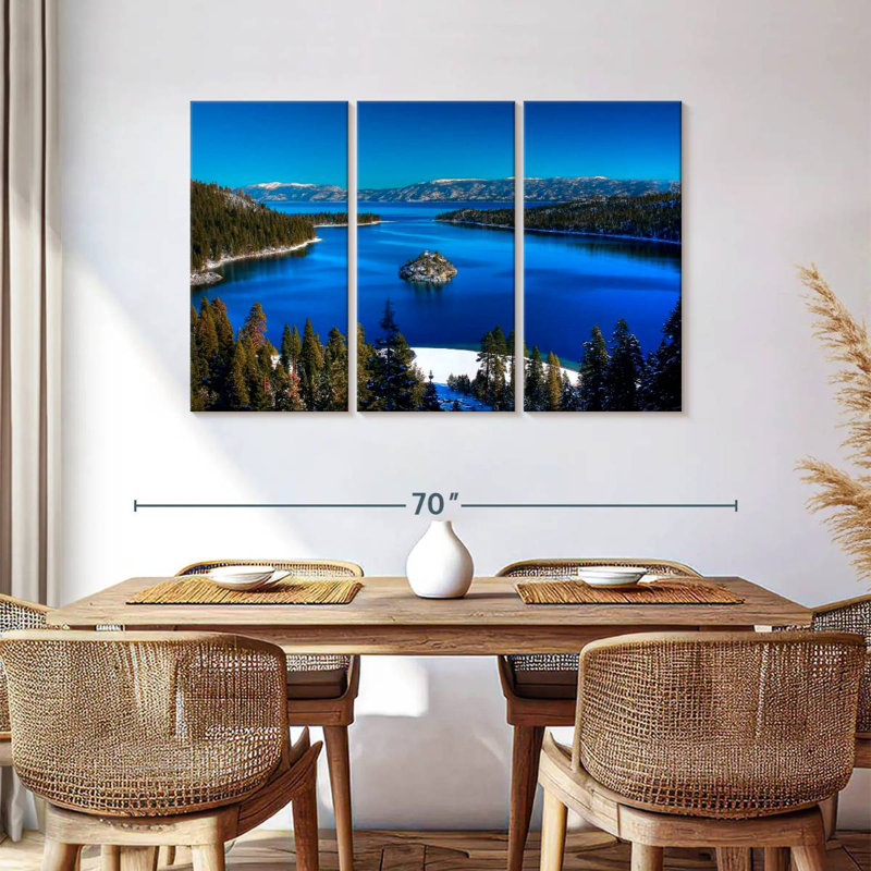 Emerald Bay d'Alvord Lake Tahoe, H 36 po x l 57 po